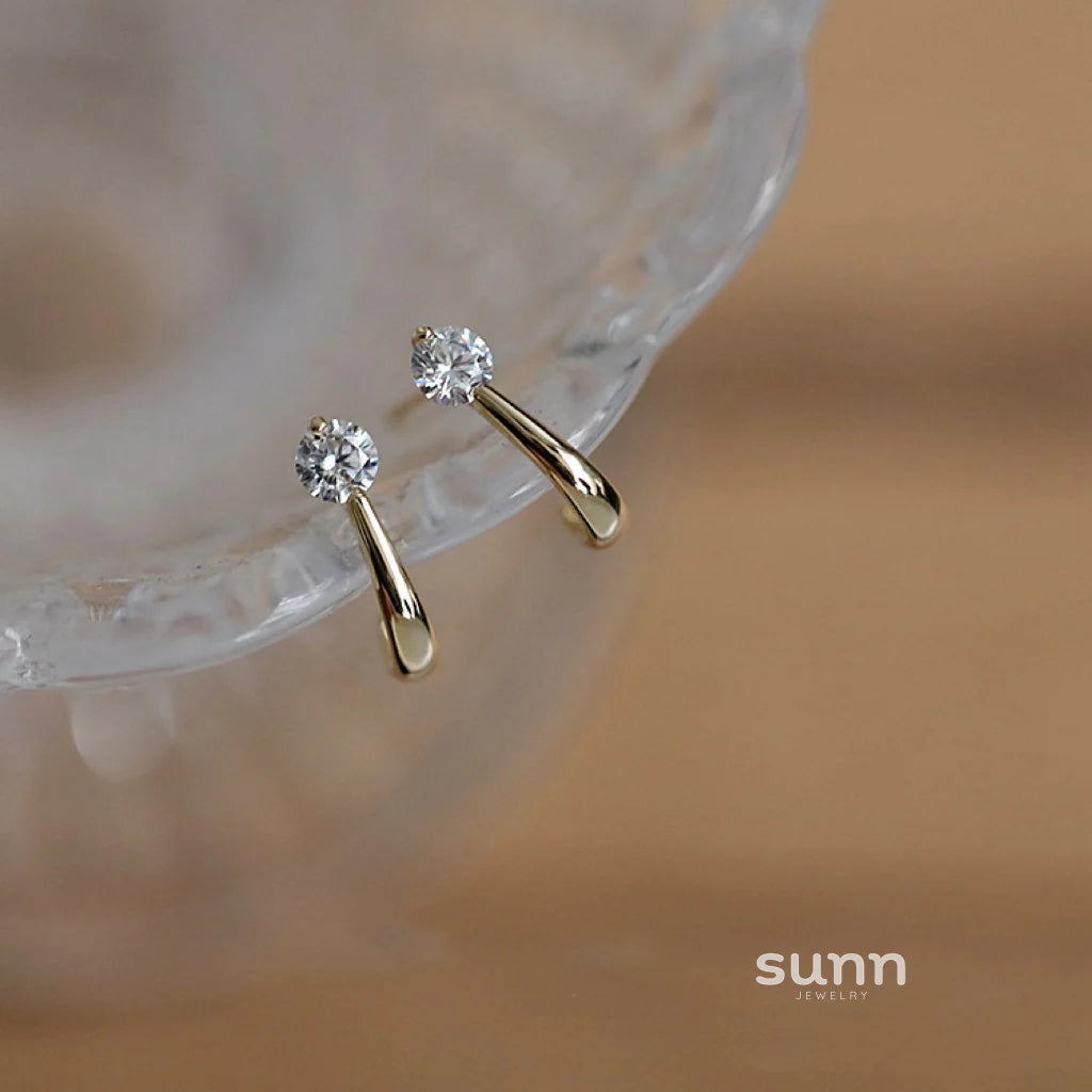 Giorgia Sterling Solitaire Studs