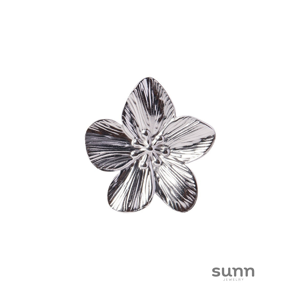Gisele Pleated Bloom Open Ring [7J9G13GE]