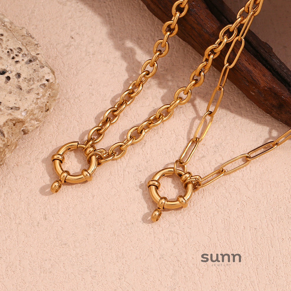 Gittel Gold Blade Chain Necklace [LYZLVS8P]
