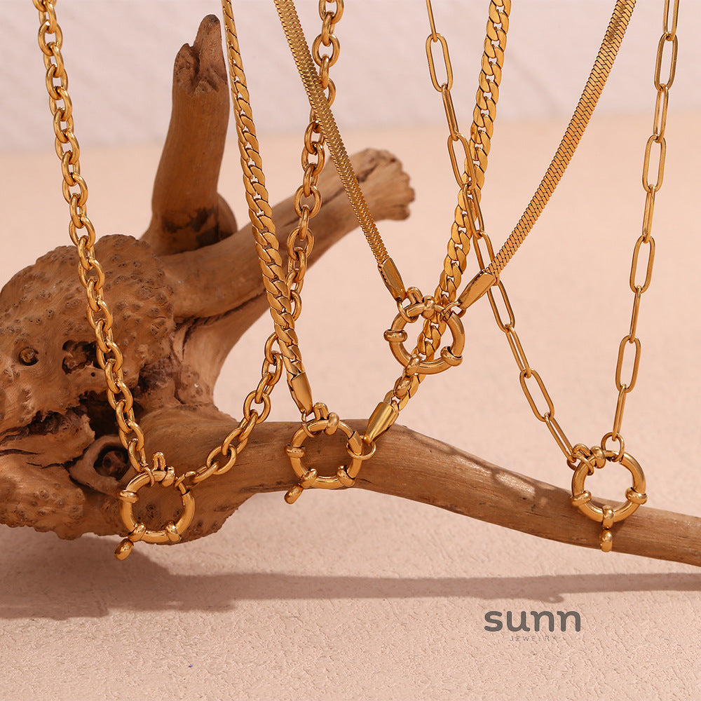 Gittel Gold Blade Chain Necklace [J5BFIXMF]