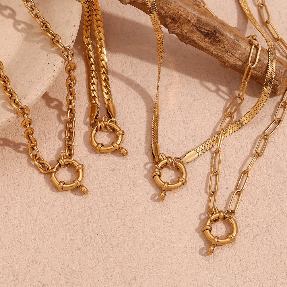 Gittel Gold Blade Chain Necklace [OGI52Y6X]