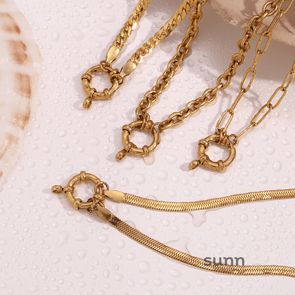 Gittel Gold Blade Chain Necklace [8WEXJ5FV]