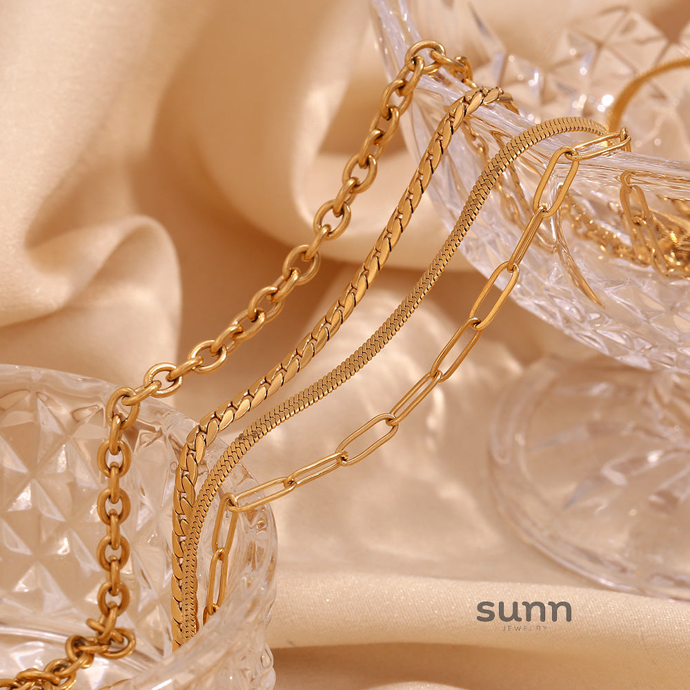 Gittel Gold Blade Chain Necklace [96XYLNTR]