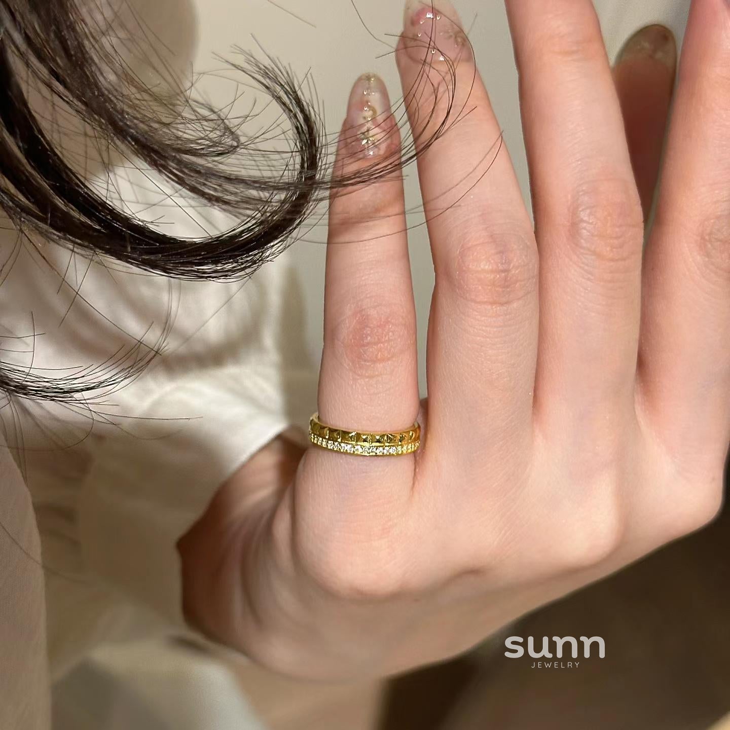 Giulianna Old Money Quilted Ring [VU0KOAFL]