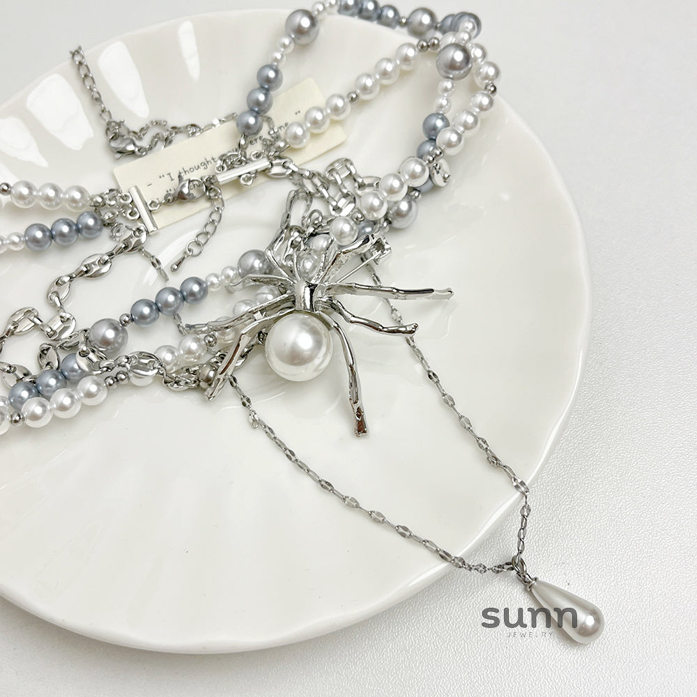 Gladys Layered Pearl Choker [YPI3A498]