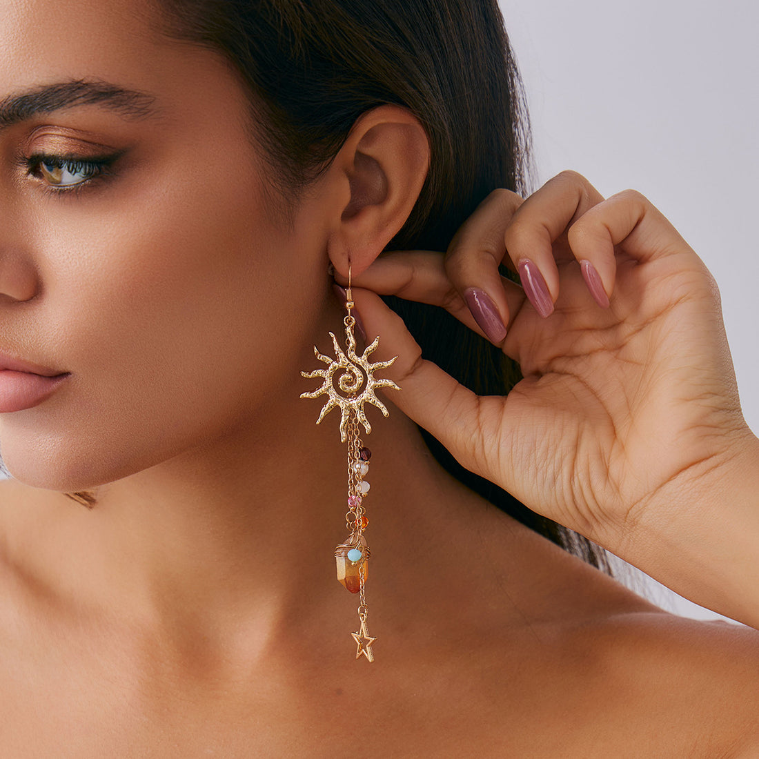 Gloria Geometric Drop Earrings [5AGQ3DL6]