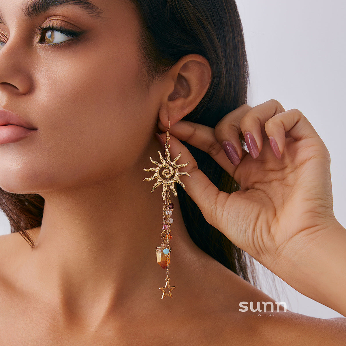 Gloria Geometric Drop Earrings [8OQU5F53]