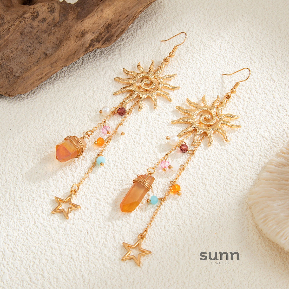 Gloria Geometric Drop Earrings [J48ZUTYX]