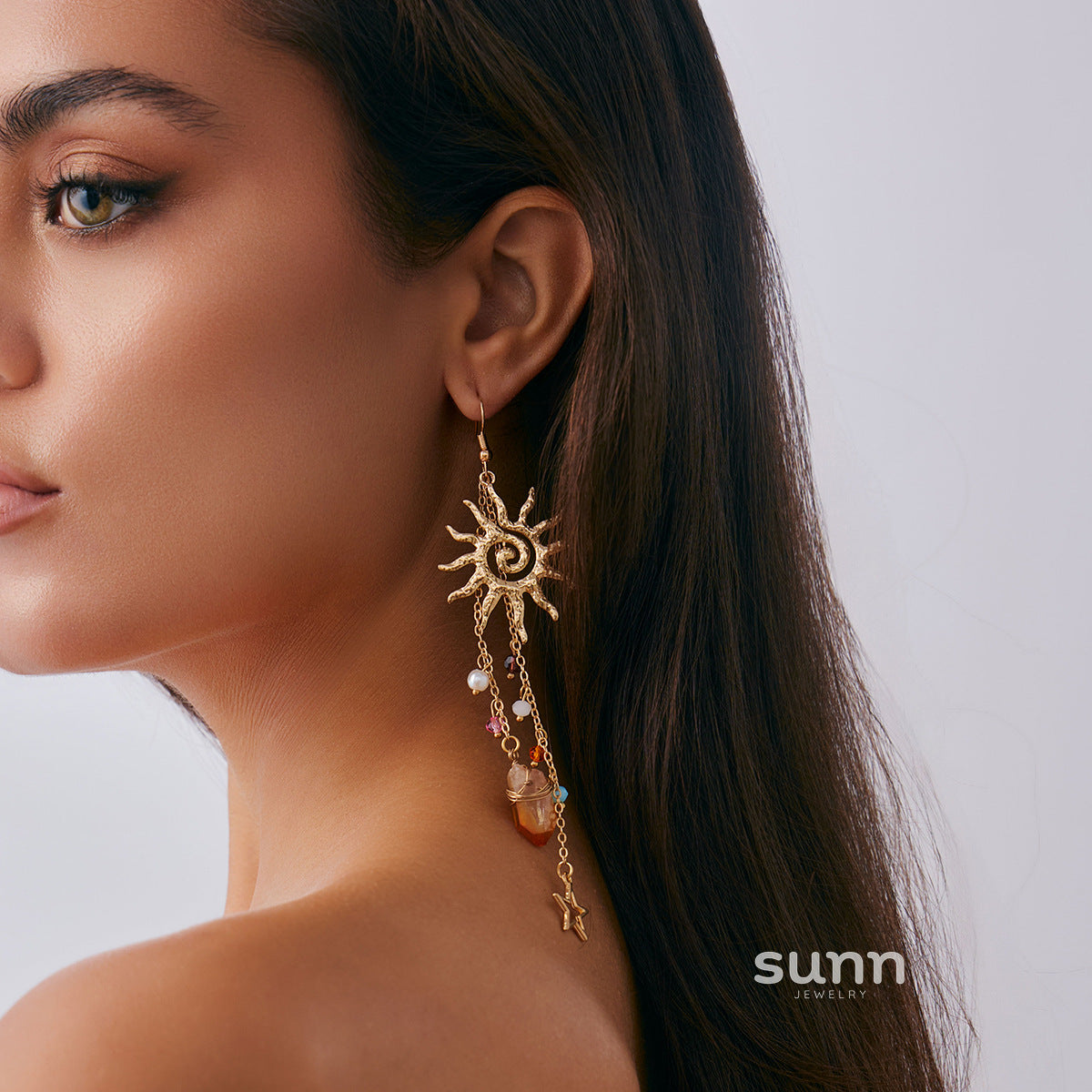 Gloria Geometric Drop Earrings [4ILA9GLJ]