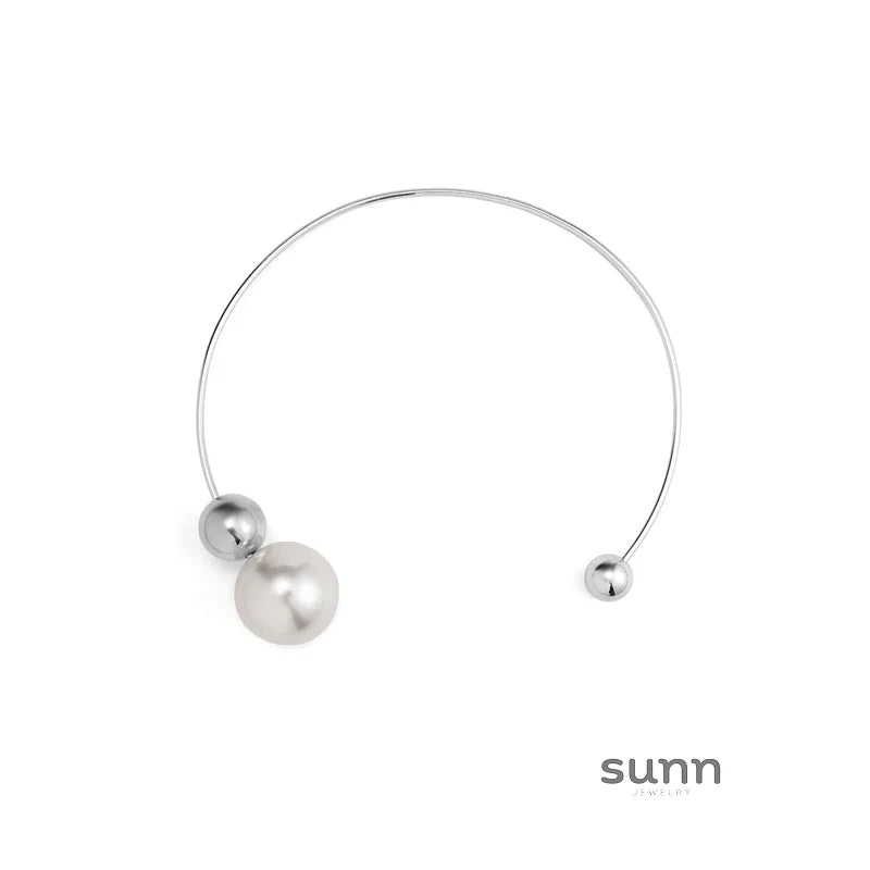 Gloria Pearl Choker Necklace