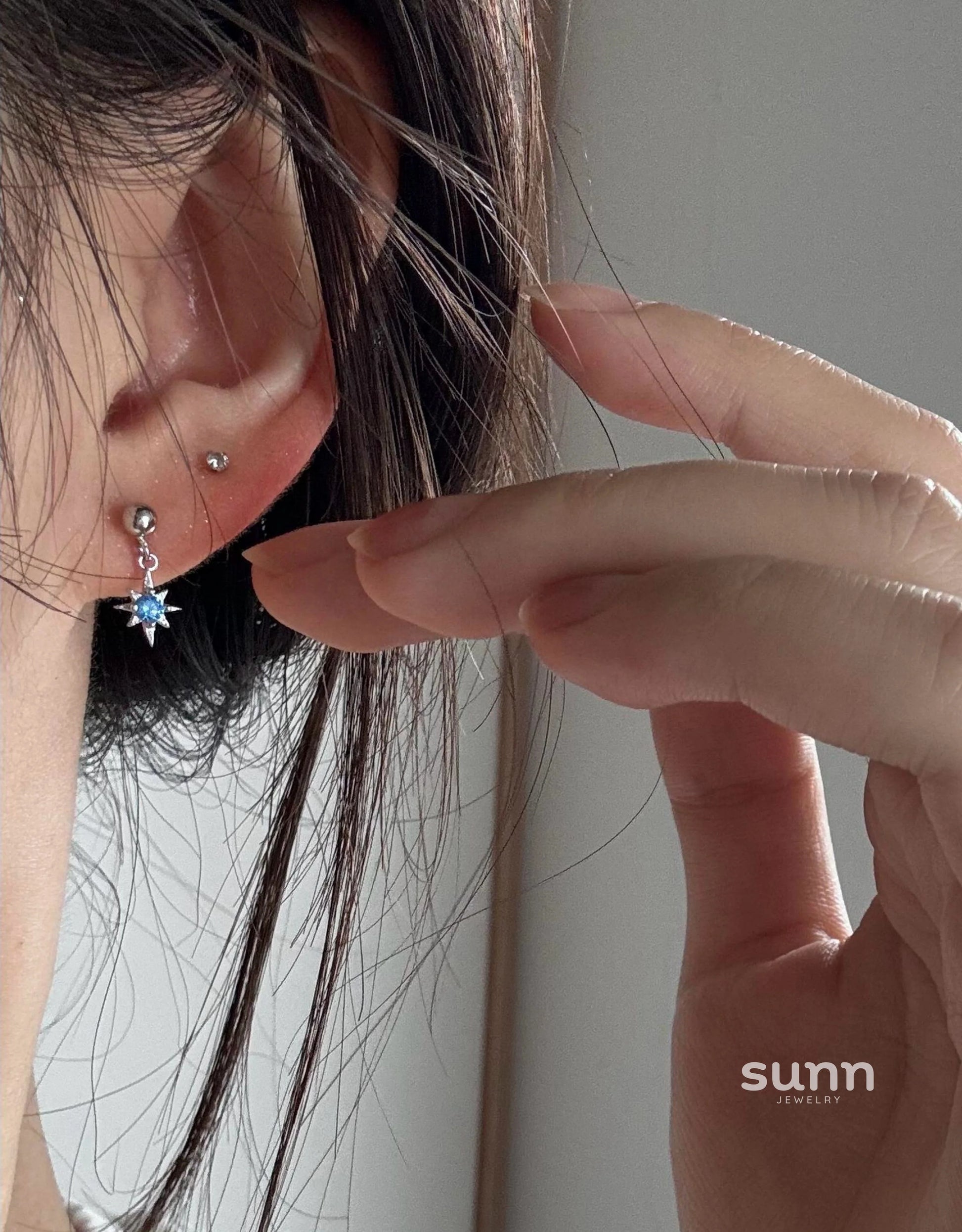Gloriana Blue Star Stud Earring