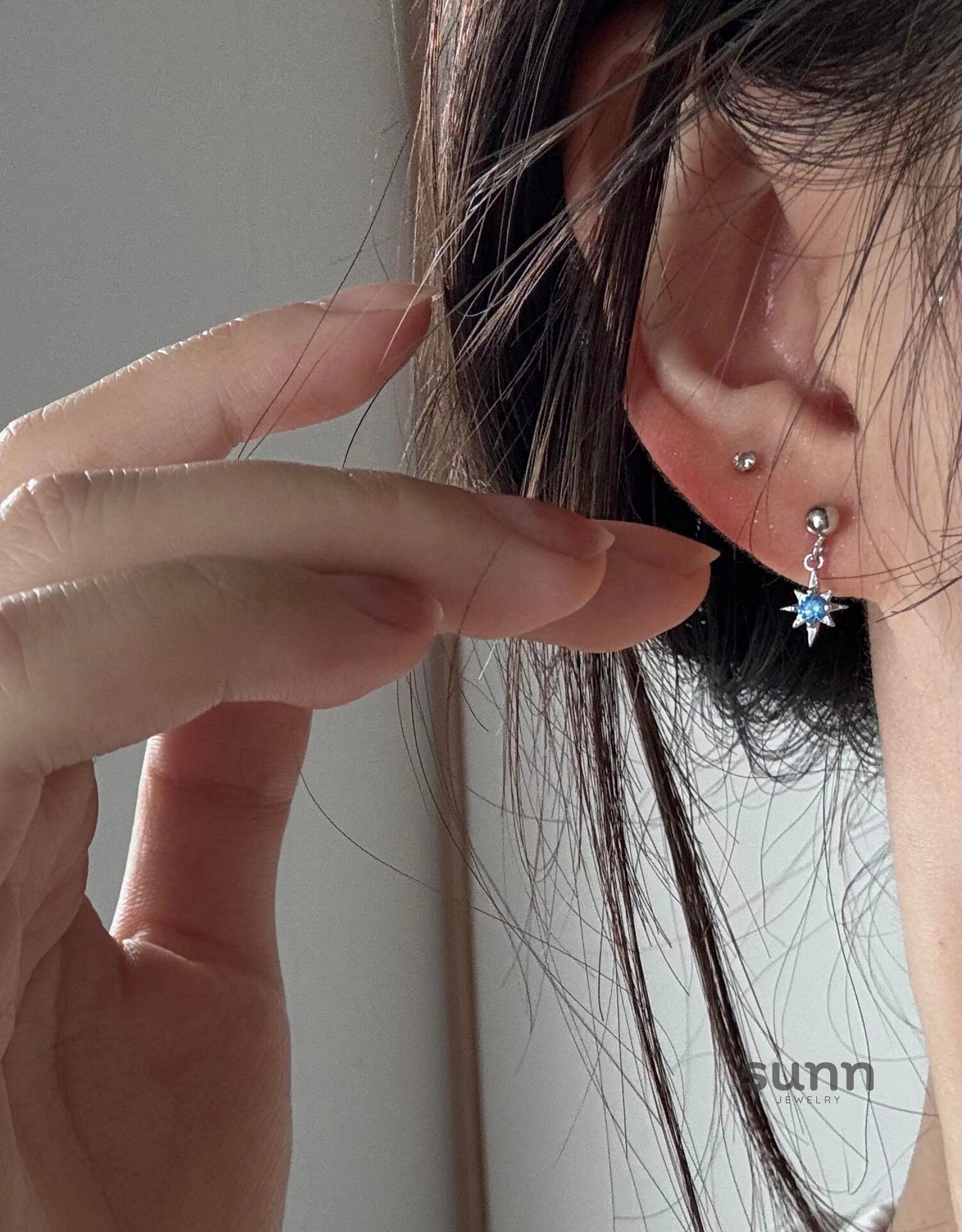 Gloriana Blue Star Stud Earring