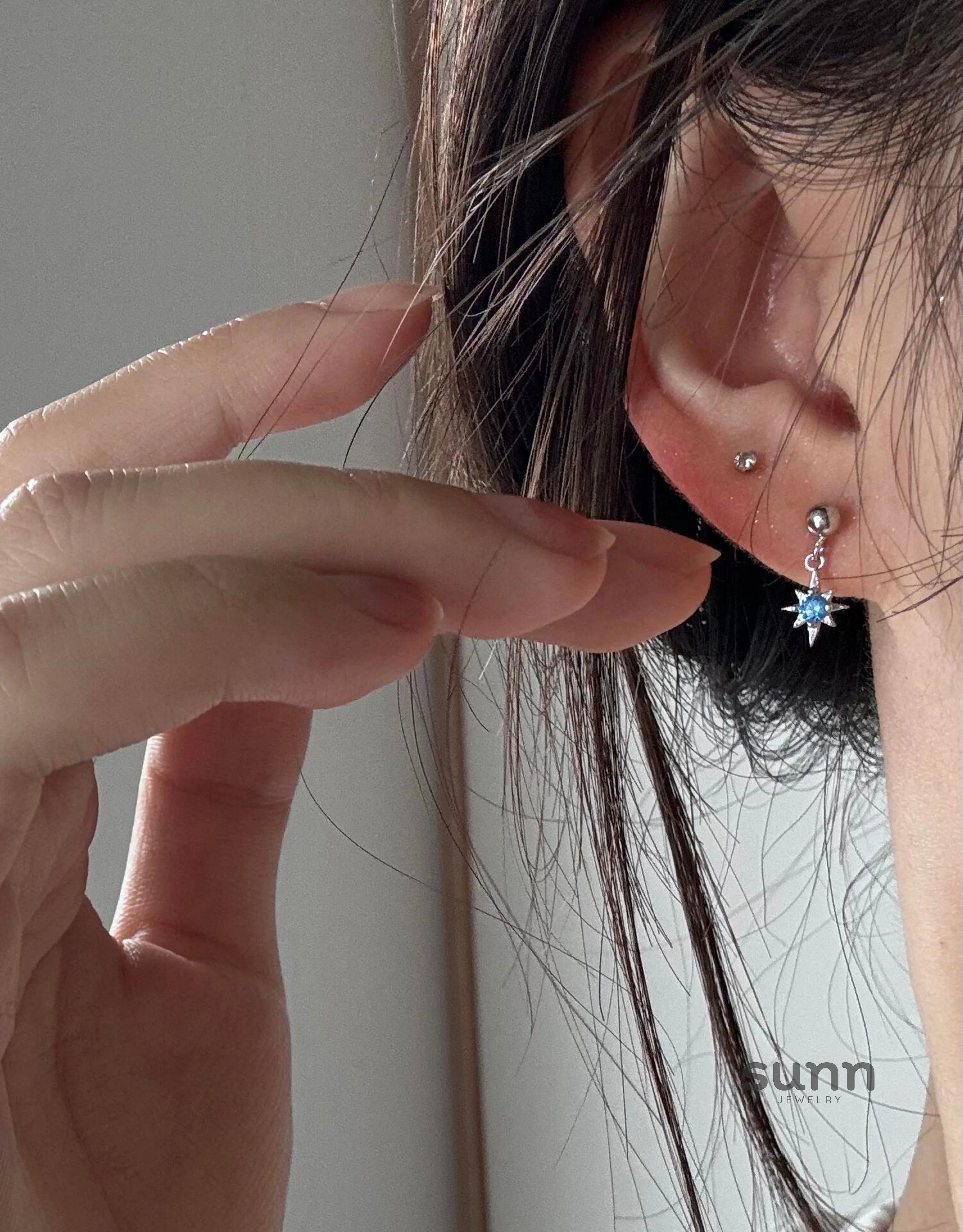 Gloriana Blue Star Stud Earring