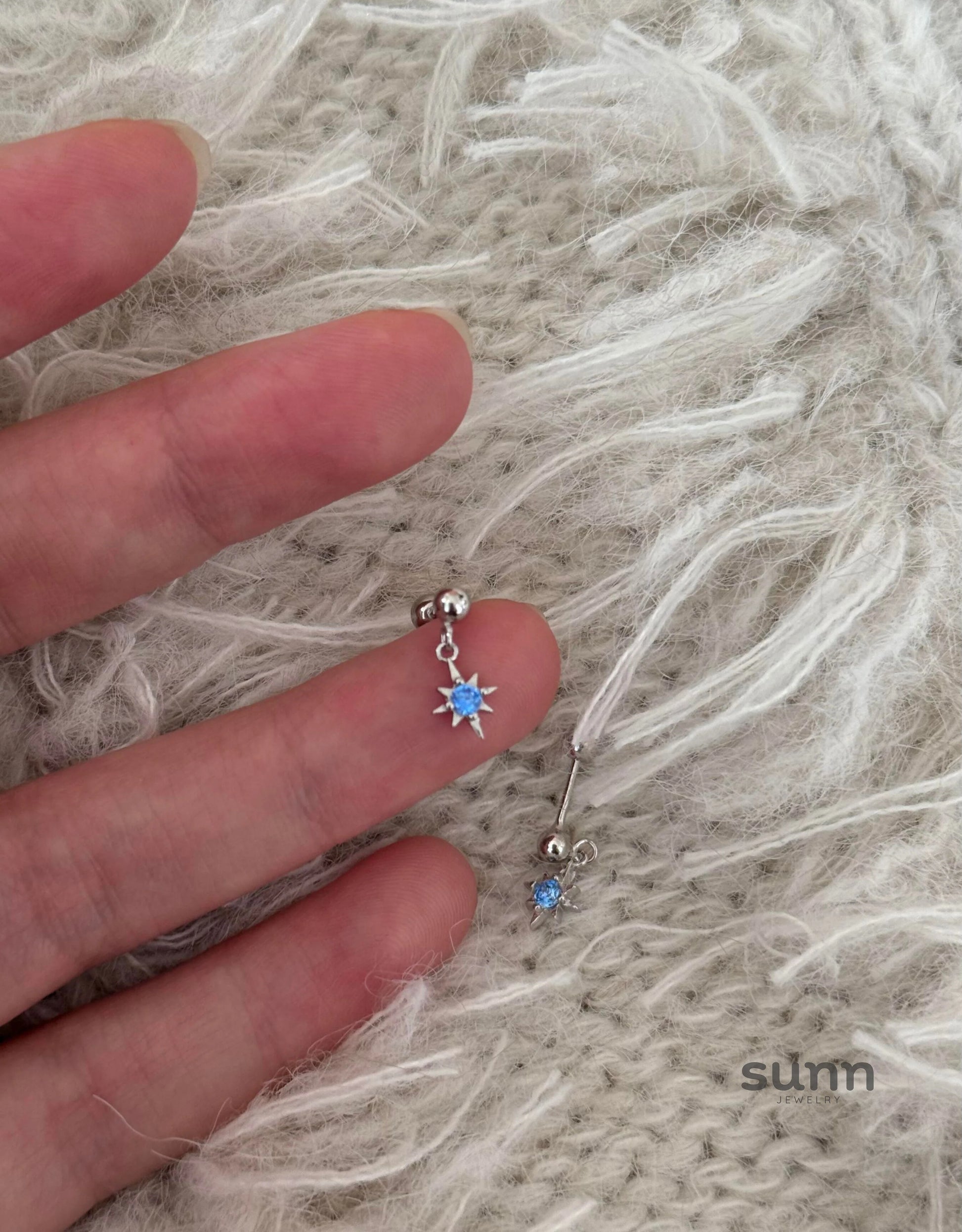 Gloriana Blue Star Stud Earring