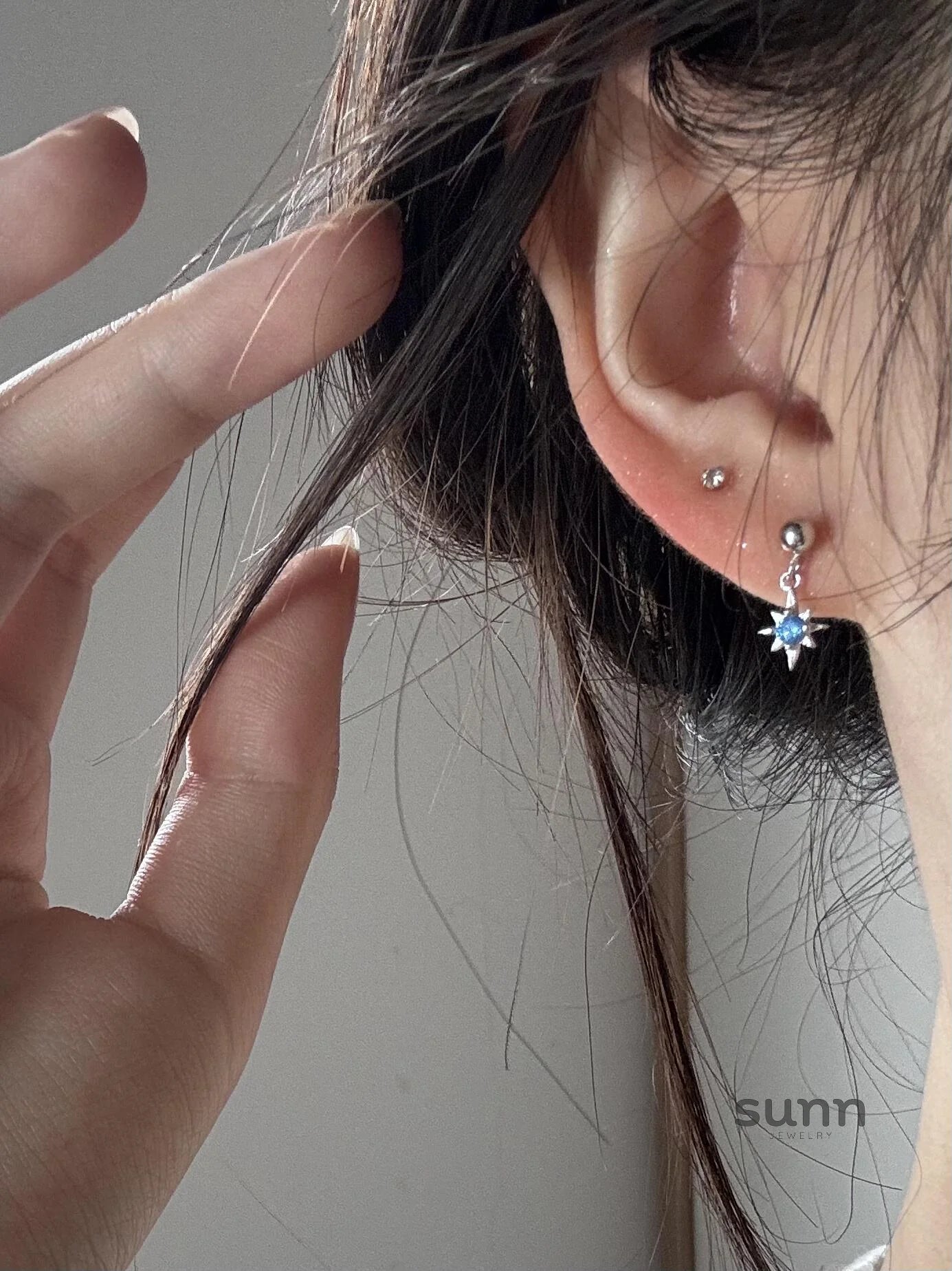 Gloriana Blue Star Stud Earring