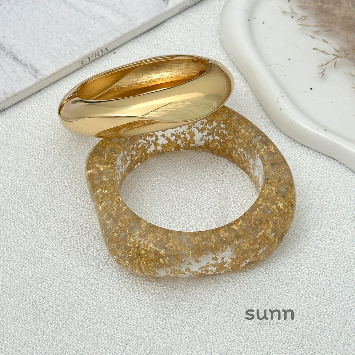 Glorianna Irregular Glitter Cuff Bracelet [158IFIC5]