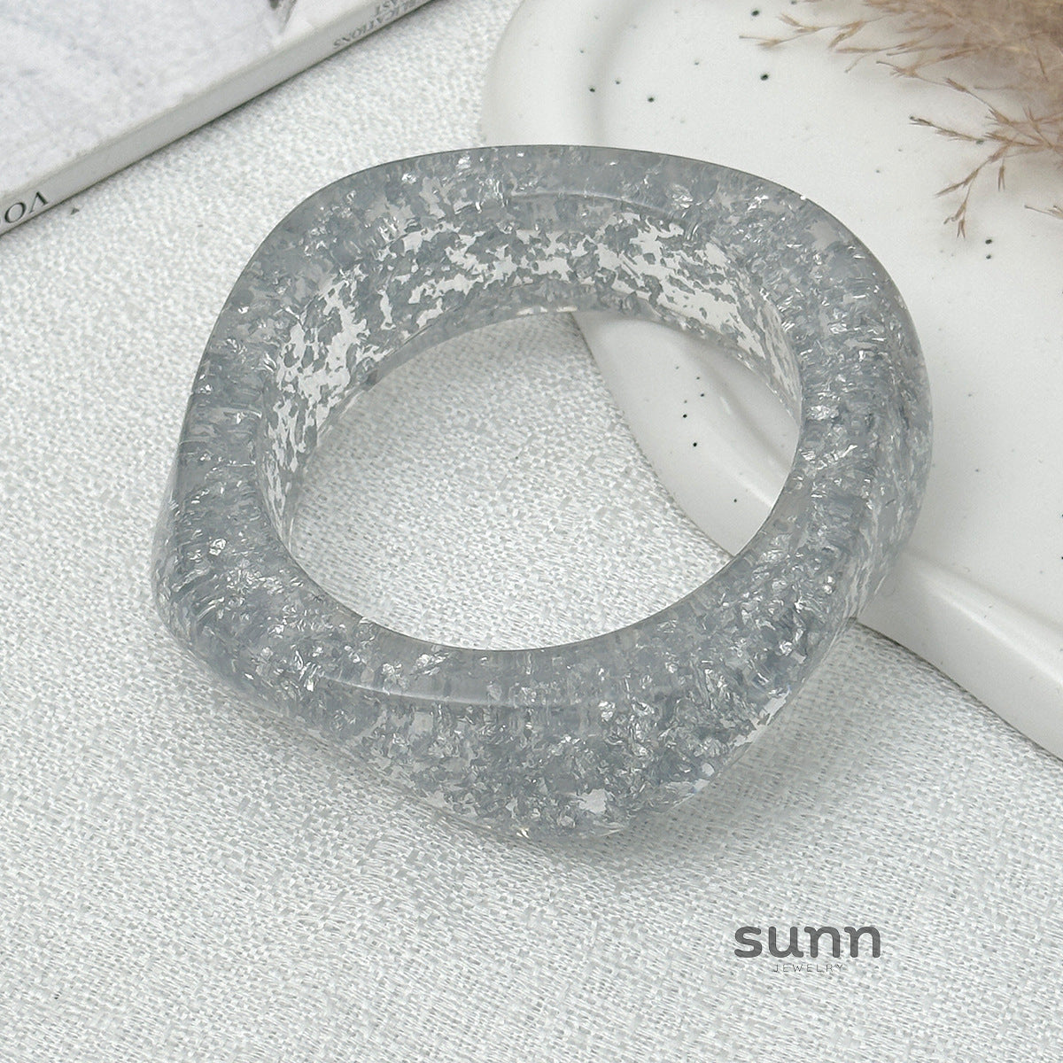 Glorianna Irregular Glitter Cuff Bracelet [CS76X3FF]