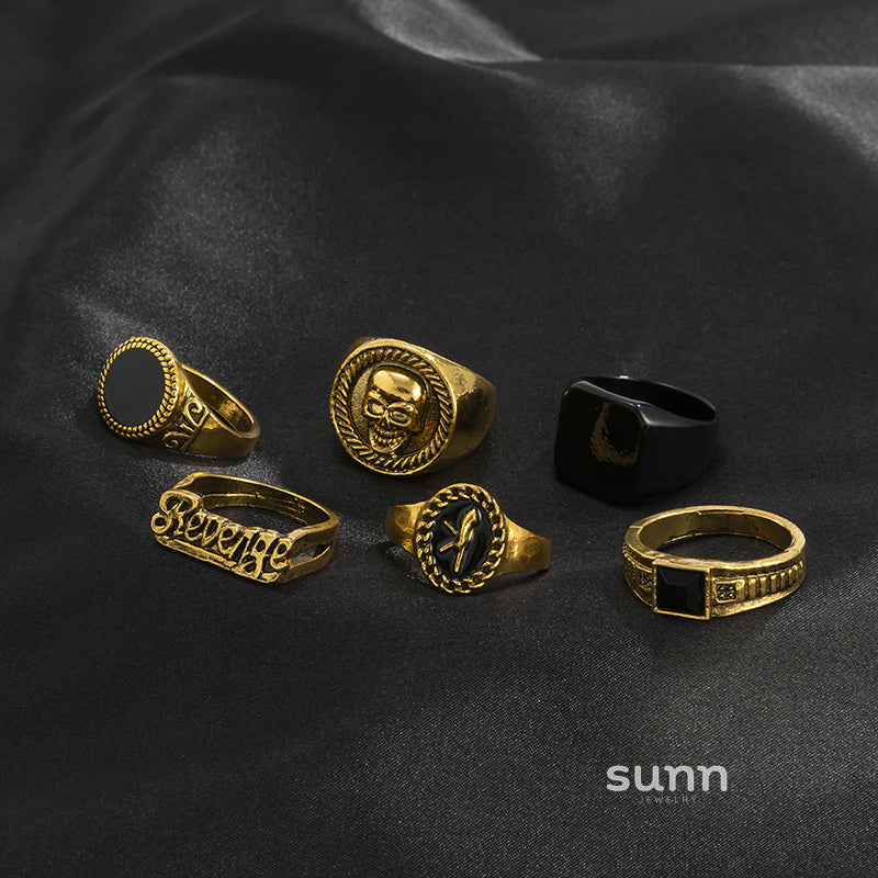 Goddess Gothic Statement Rings