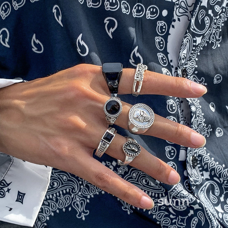 Goddess Gothic Statement Rings