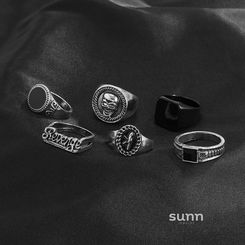 Goddess Gothic Statement Rings