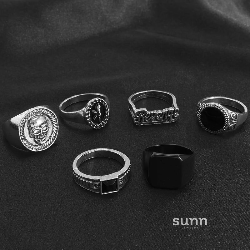Goddess Gothic Statement Rings