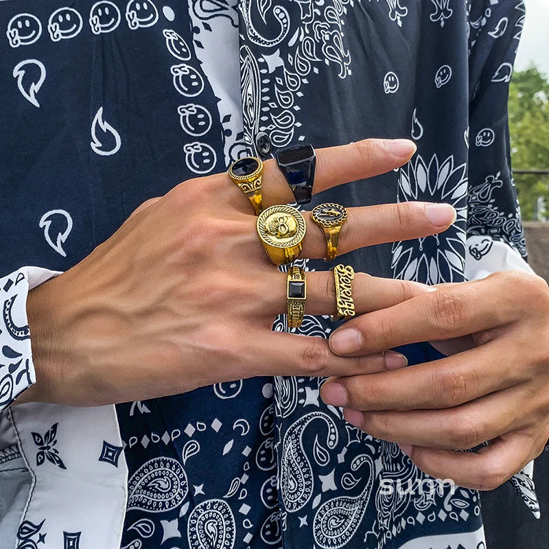 Goddess Gothic Statement Rings