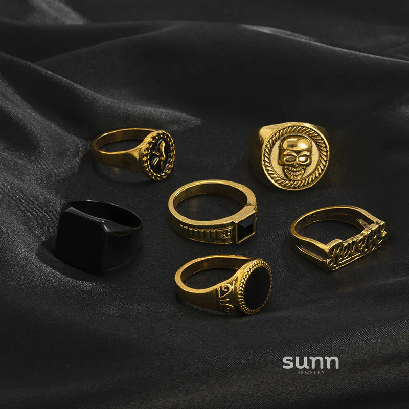 Goddess Gothic Statement Rings