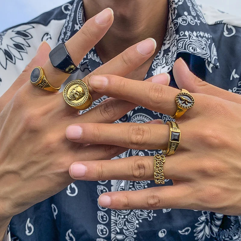 Goddess Gothic Statement Rings