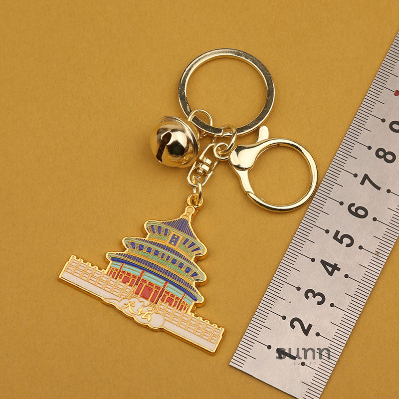 Goldy Beijing Landmark Keychain [77IDGWGU]