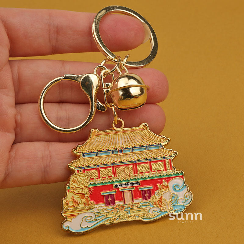 Goldy Beijing Landmark Keychain [YTEHZVNG]