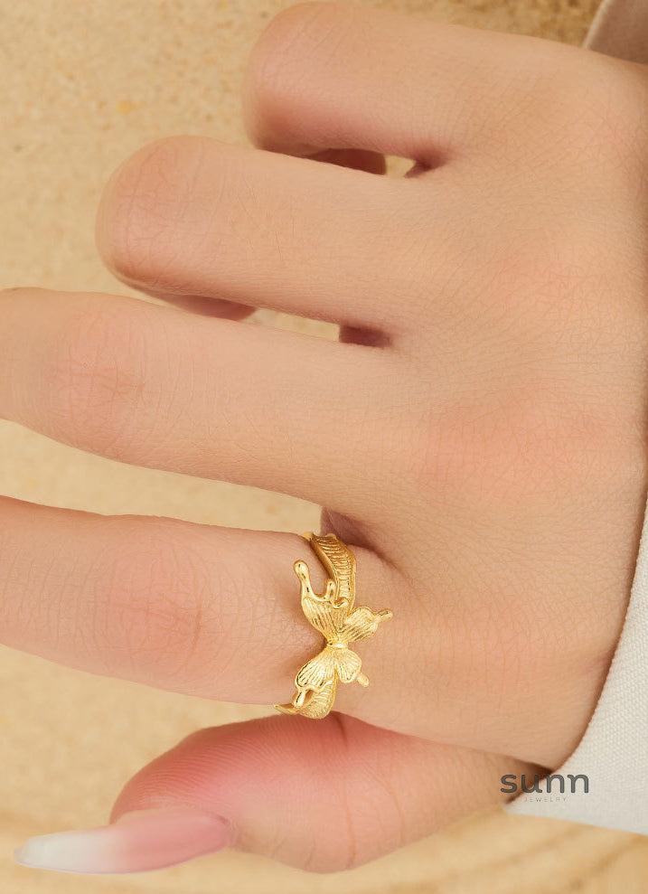 Grace Butterfly Open Ring [O95DW6Q0]