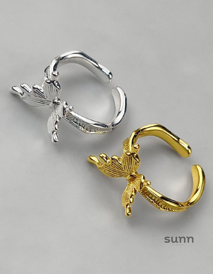 Grace Butterfly Open Ring [F9MNT9TR]