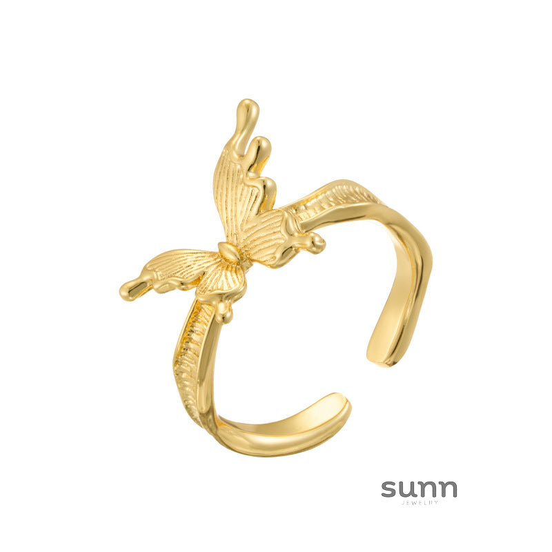 Grace Butterfly Open Ring [ALIOET8Q]
