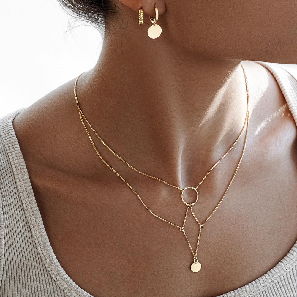 Grace Layered Chain Necklace [3KAZRR37]