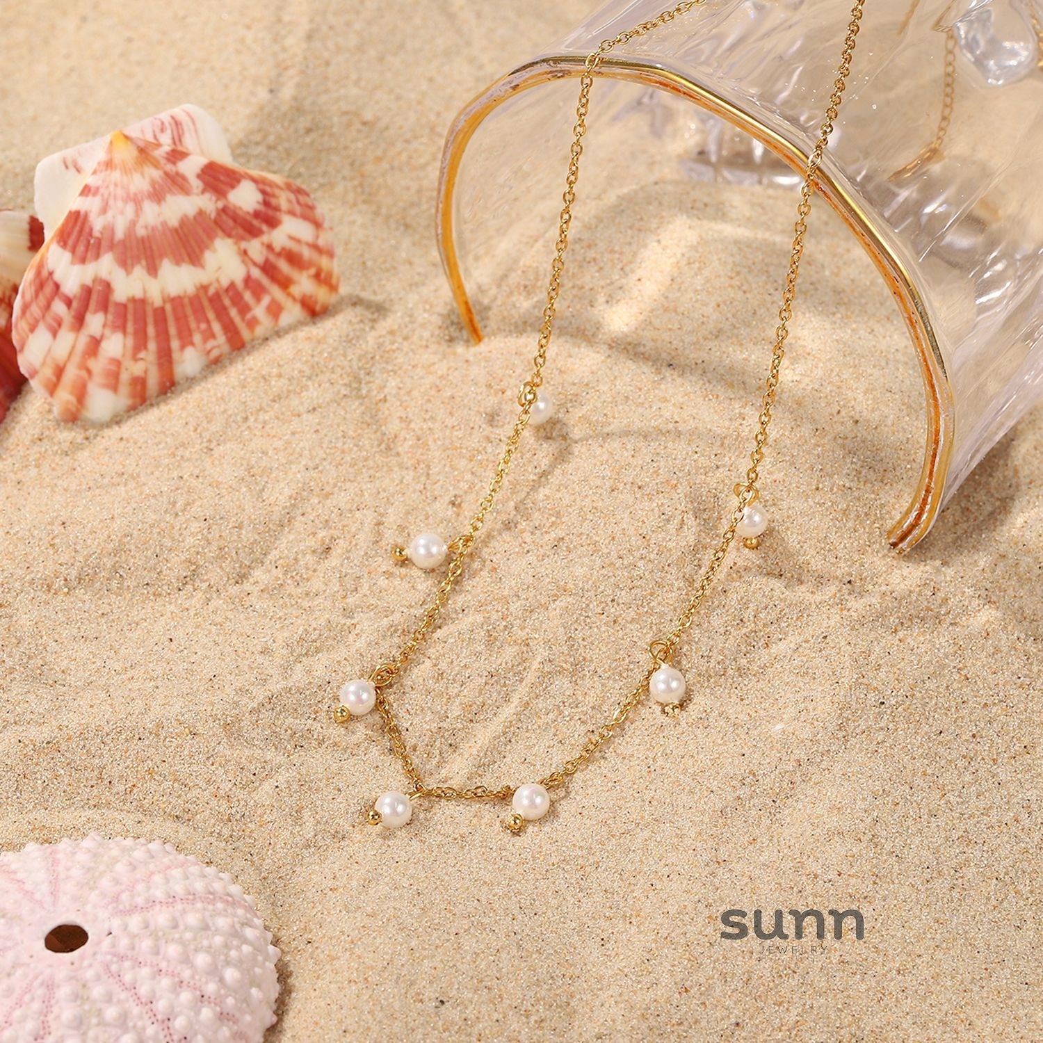 Gracee Pearl Tassel Layered Necklace