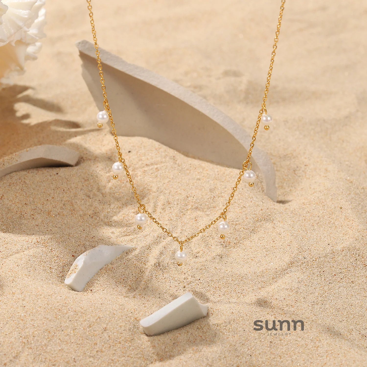 Gracee Pearl Tassel Layered Necklace