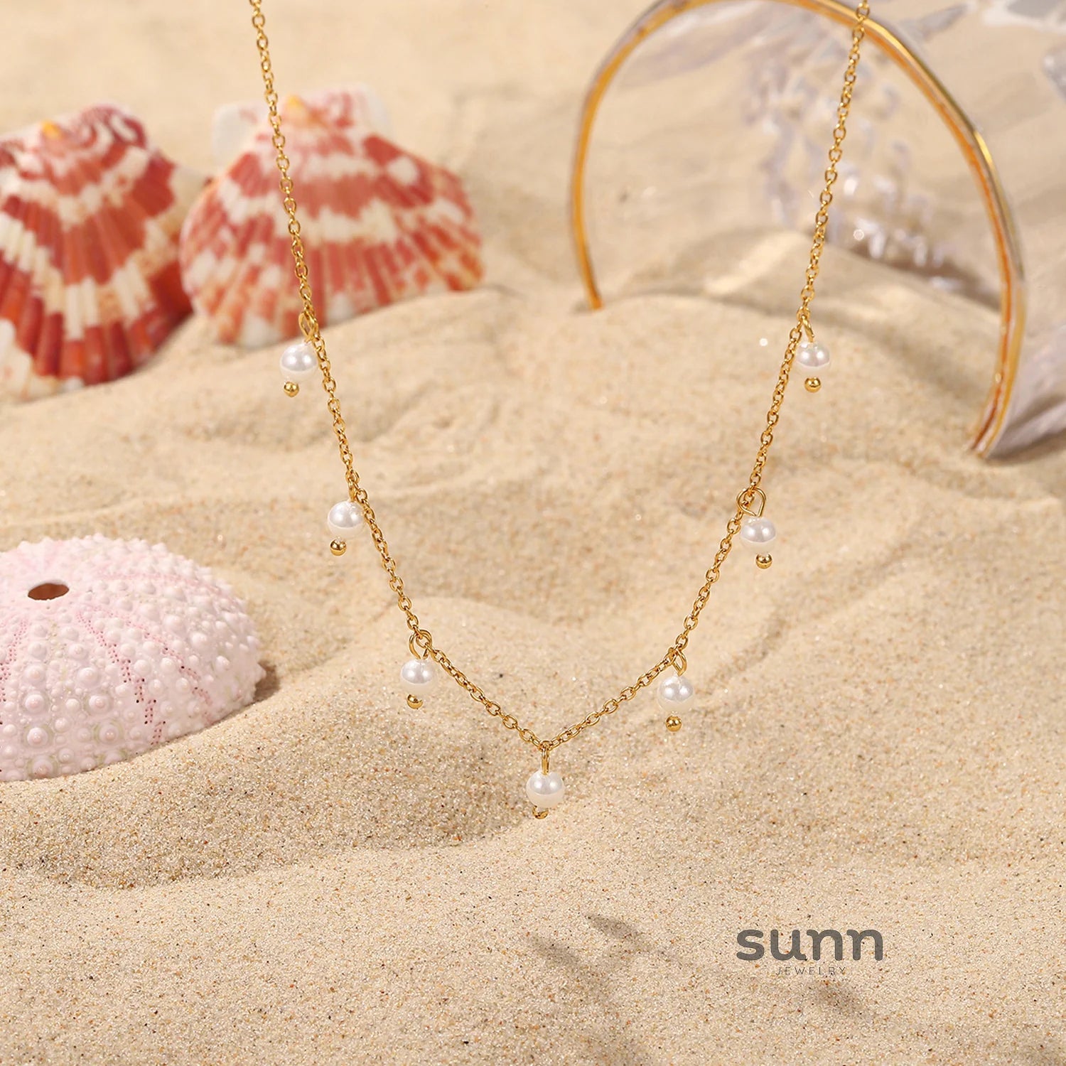 Gracee Pearl Tassel Layered Necklace