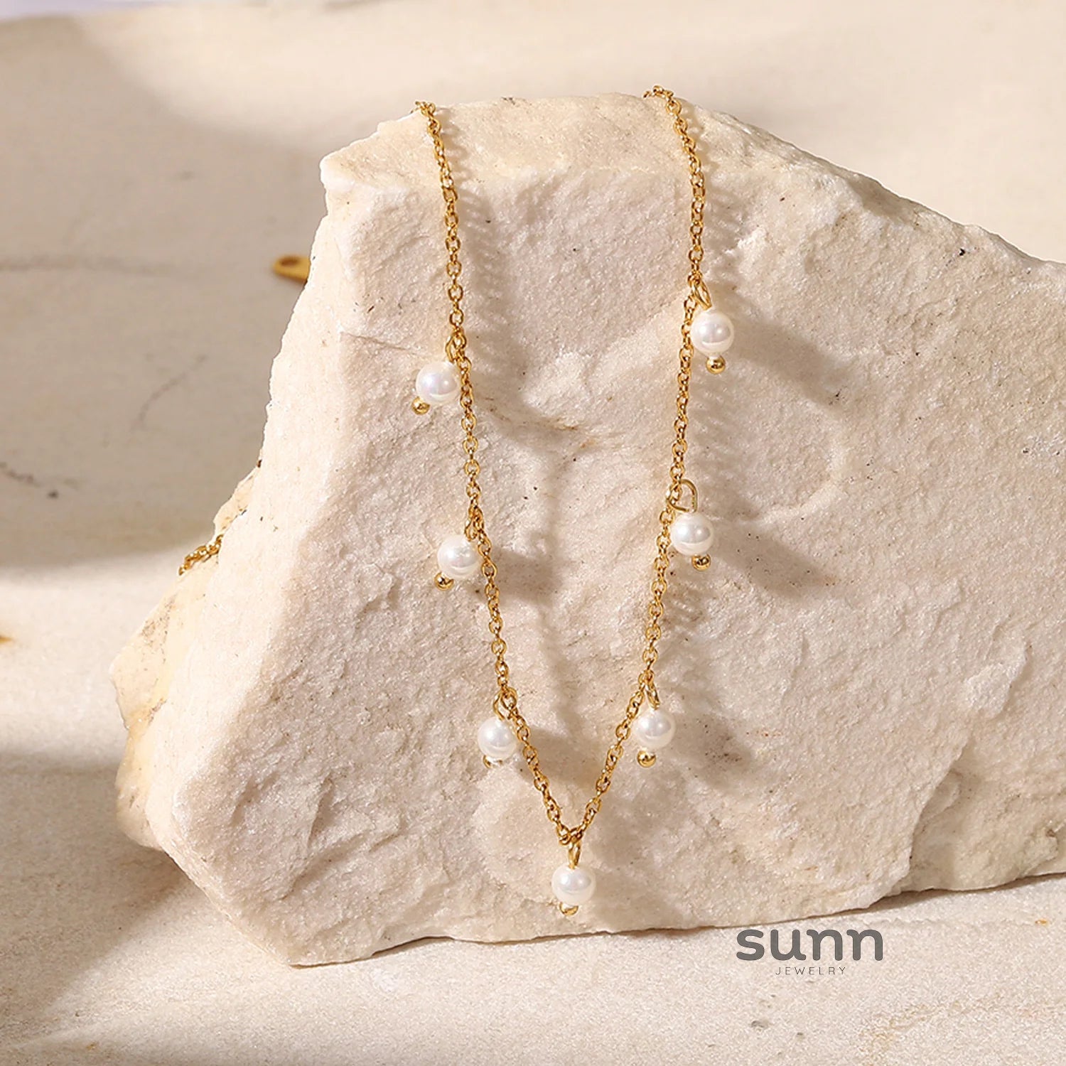 Gracee Pearl Tassel Layered Necklace
