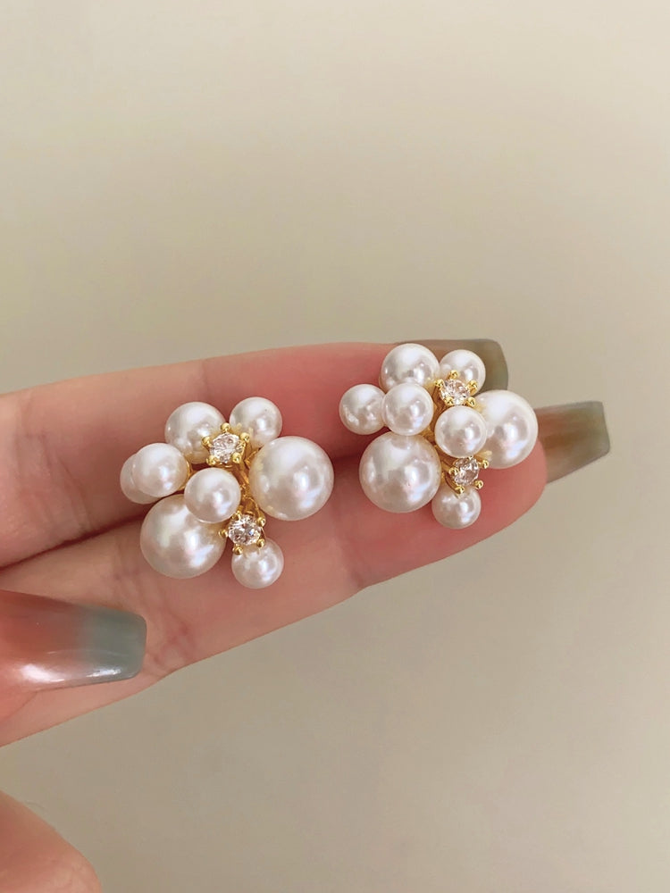 Gracie Vintage Pearl Studs [W7S13QM1]