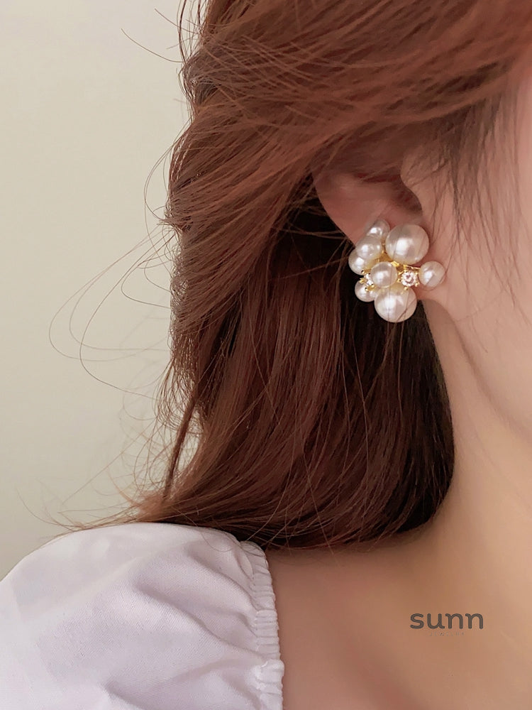 Gracie Vintage Pearl Studs [FUJK1GRL]