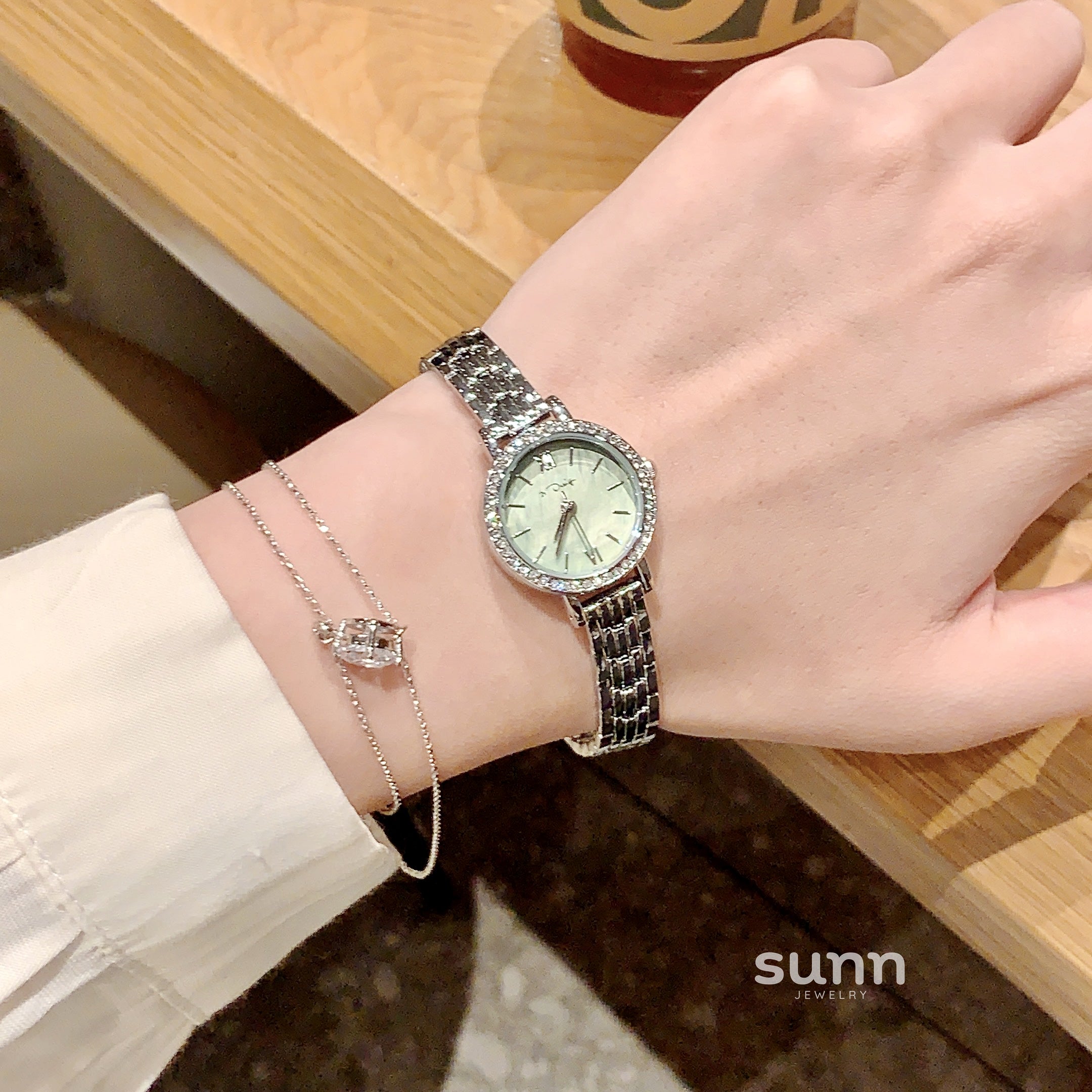 Graciella Mother-Of-Pearl Bracelet Watch [GPA720IU]