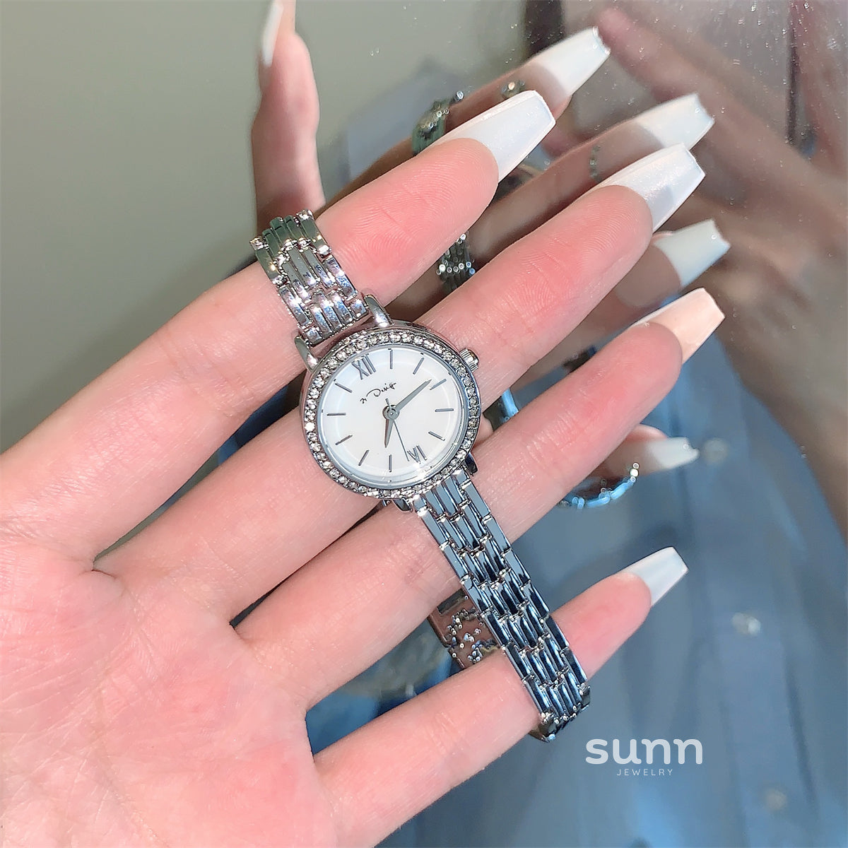 Graciella Mother-Of-Pearl Bracelet Watch [XG455V0L]