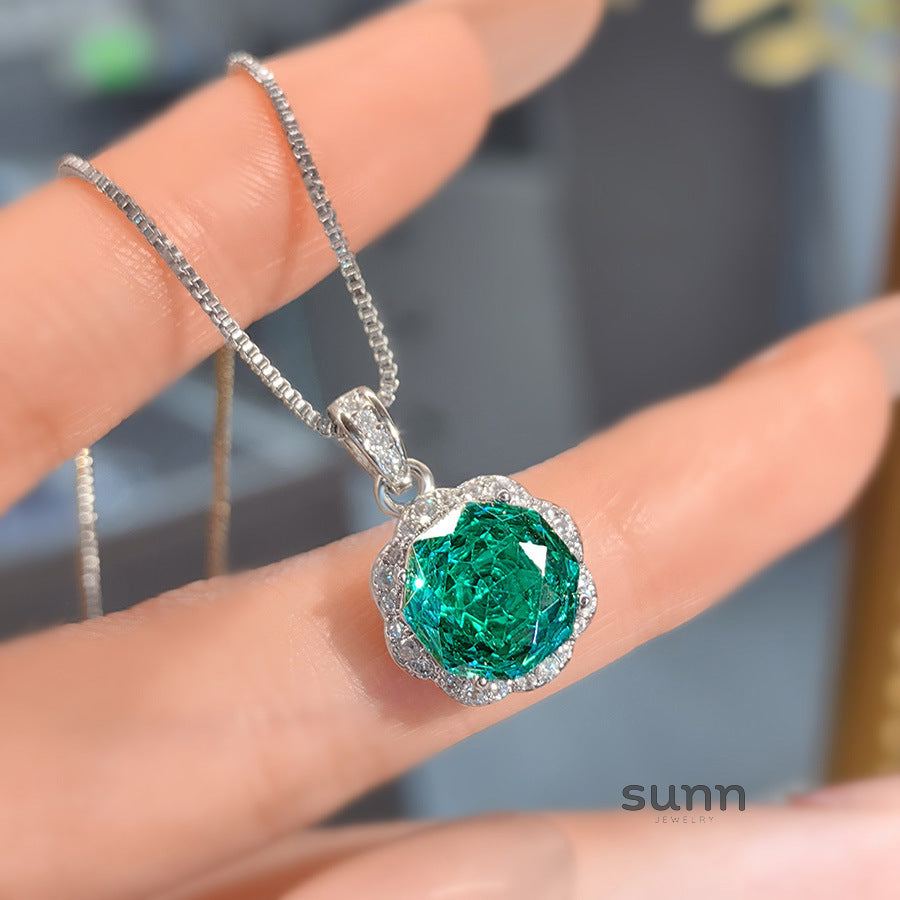 Gracy Floral Gemstone Jewelry Set [UVJFLD2A]