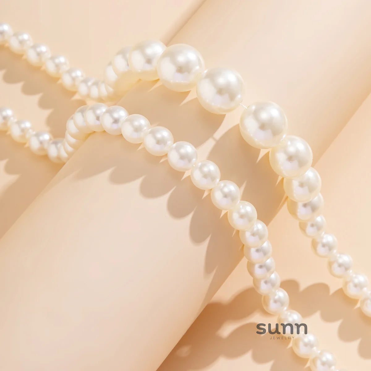Grayce Layered Pearl Necklace Set