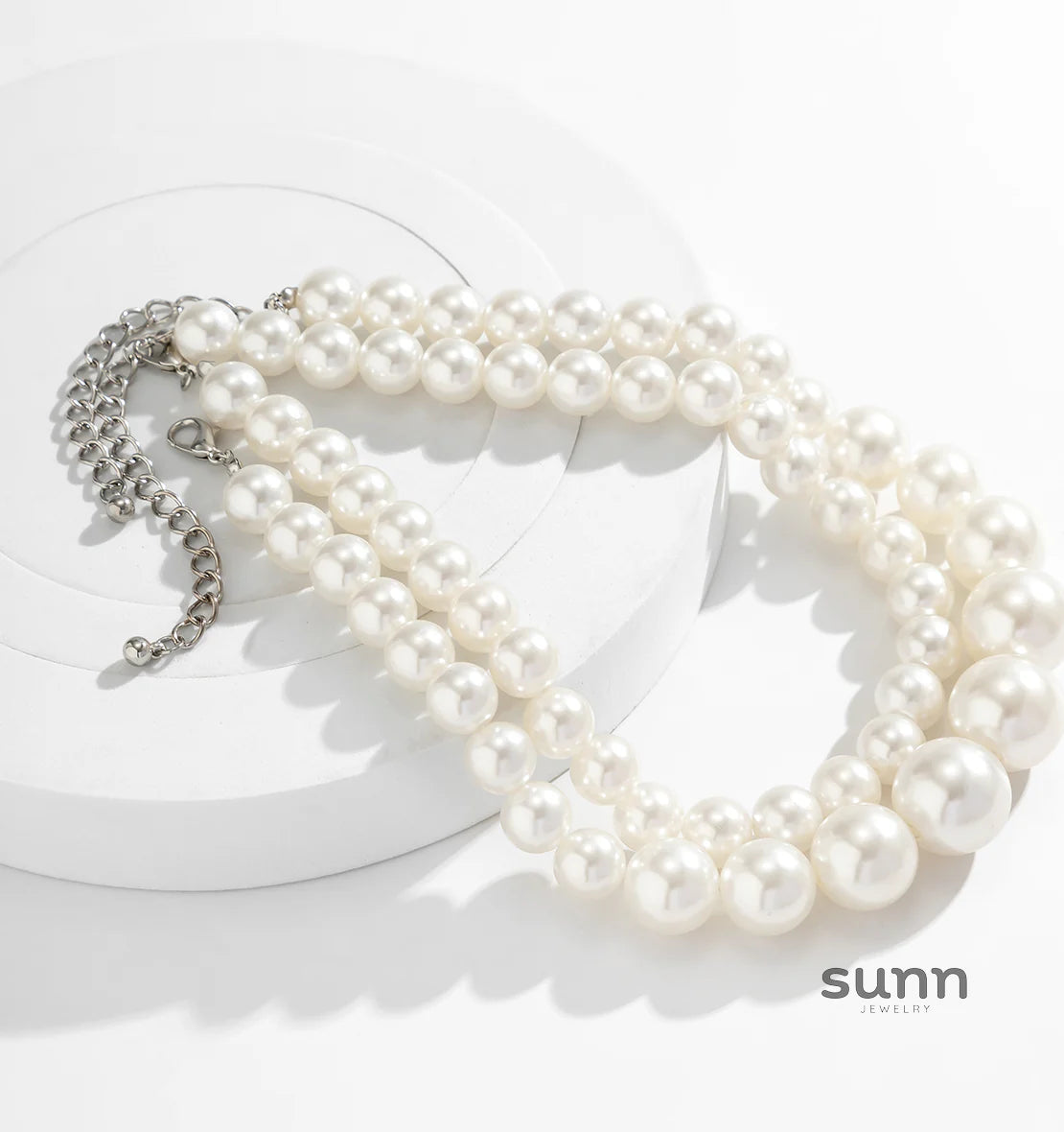 Grayce Layered Pearl Necklace Set