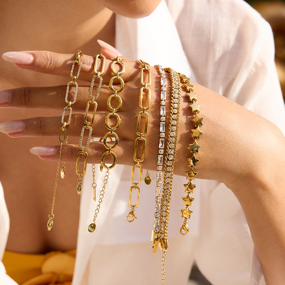Graycen Stacked Star Bracelets [1T75C3VC]