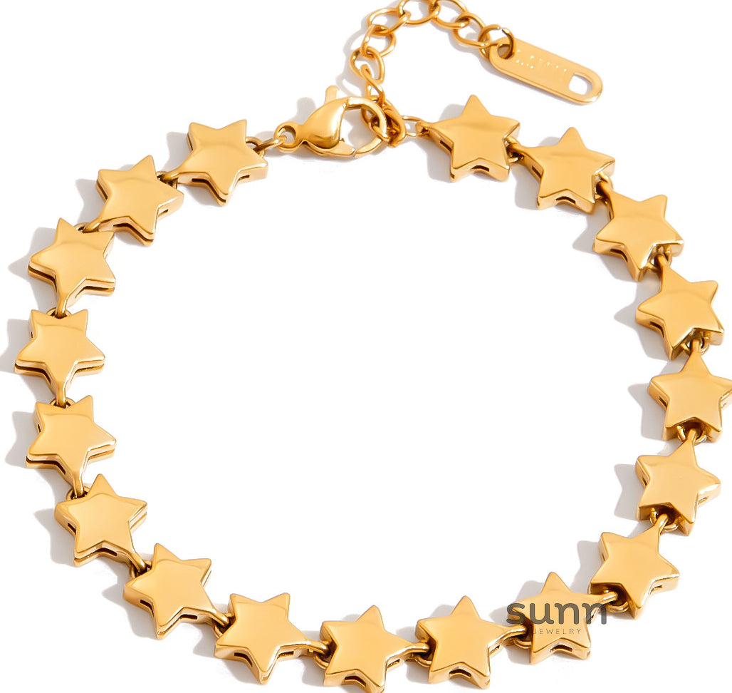 Graycen Stacked Star Bracelets [T61PRXK3]