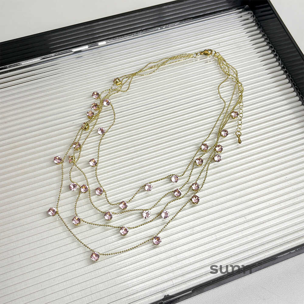 Graysen Gypsophila Layered Necklace [23CIA60E]