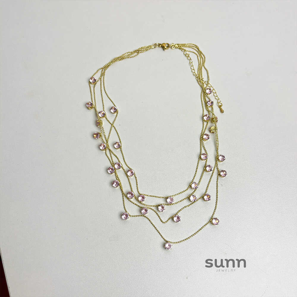 Graysen Gypsophila Layered Necklace [XU2J1KLZ]