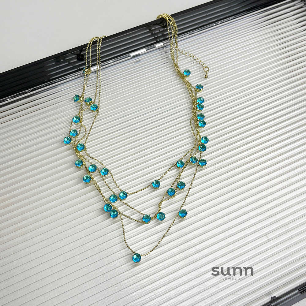 Graysen Gypsophila Layered Necklace [URYD8ZWP]
